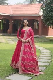 Designer Pink Anarkali Dress for women