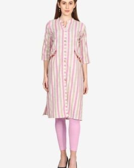 Sleeve Breathable Stylish Stunning Look Pink Designer For Women